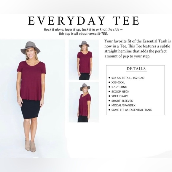 🆕 NEW Agnes & Dora Velvet Deep Navy Blue Everyday Tee Short Sleeve T-Shirt S - Picture 4 of 5